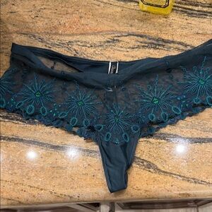 Chantelle Teal Sheer Lace Bikini m